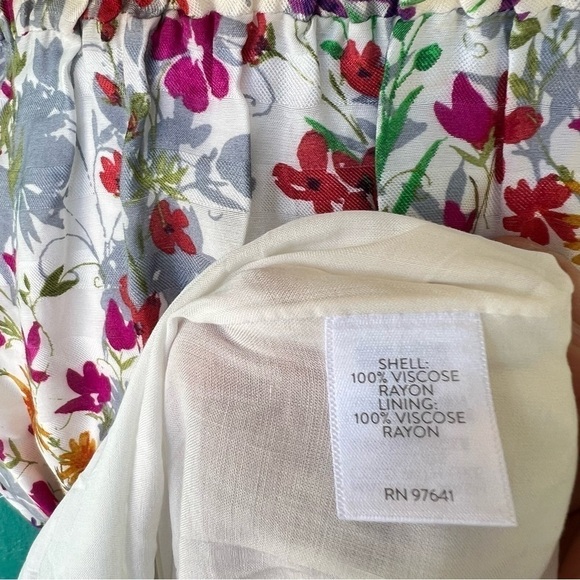 J.JILL SUMMER GARDEN FAIRY FLORAL RUFFLE SLEEVELESS MAXI DRESS SIZE MEDIUM NWT - Picture 4 of 12